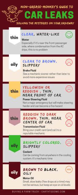 guide to car leaks