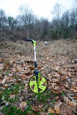 utility company measuring wheel