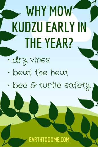 kudzu mowing tips