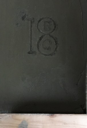 signature in concrete