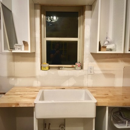 new IKEA HAVSEN apron sink installation
